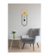 Sussy 58x22cm Integrated LED Wall Lamp Gold Colors LED 3000K Clock-7