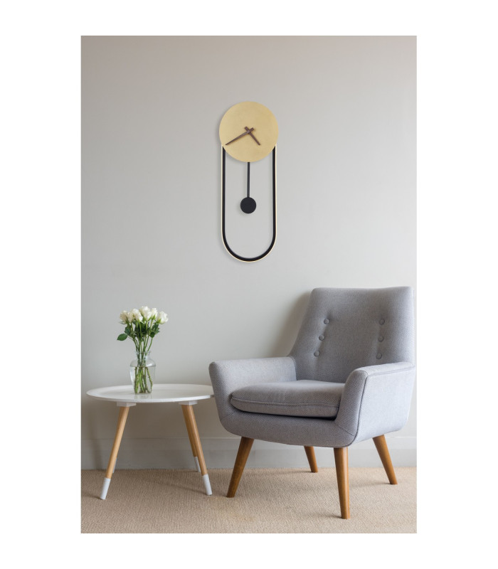 Sussy 58x22cm Integrated LED Wall Lamp Gold Colors LED 3000K Clock-7