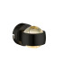 Randi Integrated LED Wall Lamp Matt Black Clear Glass Shade 2x LED 3000K-1