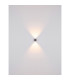 Randi Integrated LED Wall Lamp Matt Black Clear Glass Shade 2x LED 3000K-6