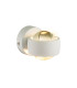 Randi Integrated LED Wall Lamp White Clear Glass Shade 2x LED 3000K-1