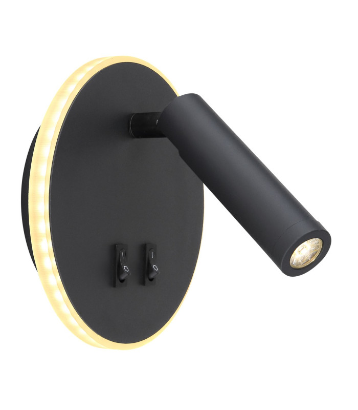 Many Reading Wall Light Black LED 3000K-1
