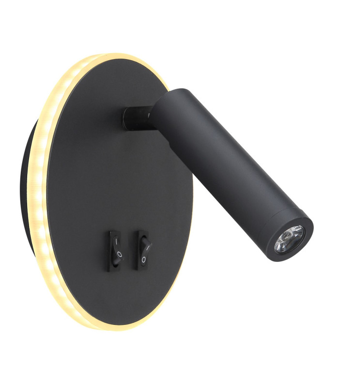 Many Reading Wall Light Black LED 3000K-4