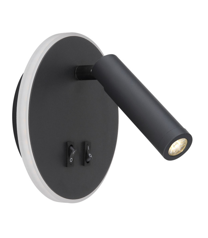 Many Reading Wall Light Black LED 3000K-5