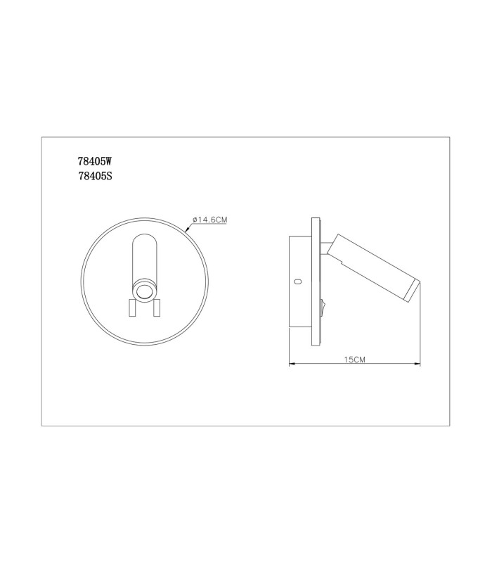 Many Reading Wall Light White LED 3000K-10