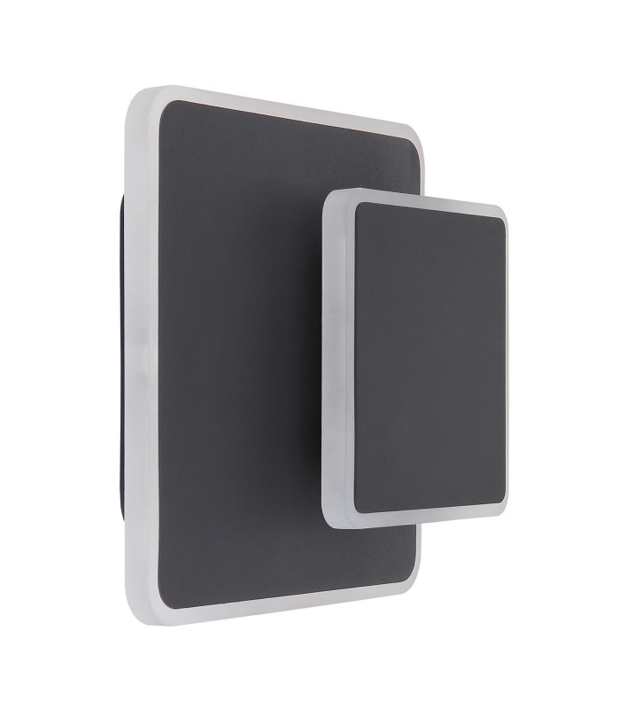 Many Integrated LED Wall Lamp Black 2x LED 3000K-2