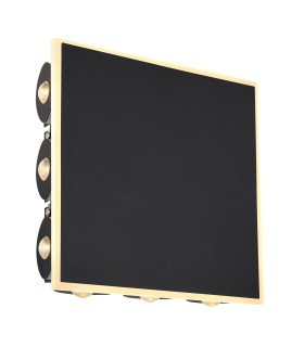 Saidy 22cm Integrated LED Wall Lamp Matt Black LED 3000K-1