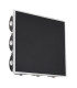 Saidy 22cm Integrated LED Wall Lamp Matt Black LED 3000K-2