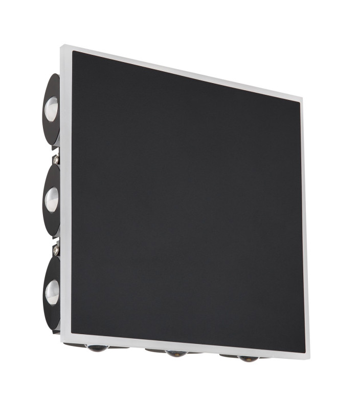 Saidy 22cm Integrated LED Wall Lamp Matt Black LED 3000K-2