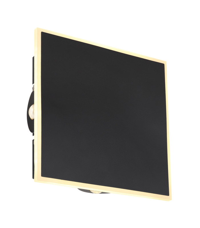 Saidy 20cm Integrated LED Wall Lamp Matt Black LED 3000K-1