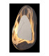 Dorsey Integrated LED Wall Lamp Nickel Matt Clear Glass Shade LED 3000K-4