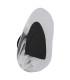 Dorsey Integrated LED Wall Lamp Matt Black Clear Glass Shade LED 3000K-2