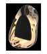 Dorsey Integrated LED Wall Lamp Matt Black Clear Glass Shade LED 3000K-5
