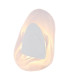 Dorsey Integrated LED Wall Lamp White Matt Clear Glass Shade LED 3000K-3