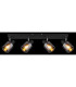 Jack Ceiling Spotlight Bar Matt Black Smoke Glass Shade 4x E14-6