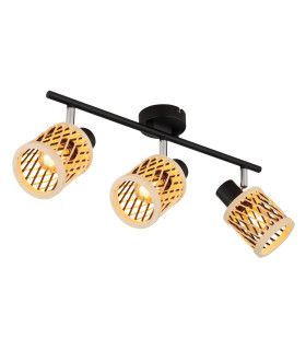 Mali Ceiling Spotlight Bar Matt Black 3x E14-1