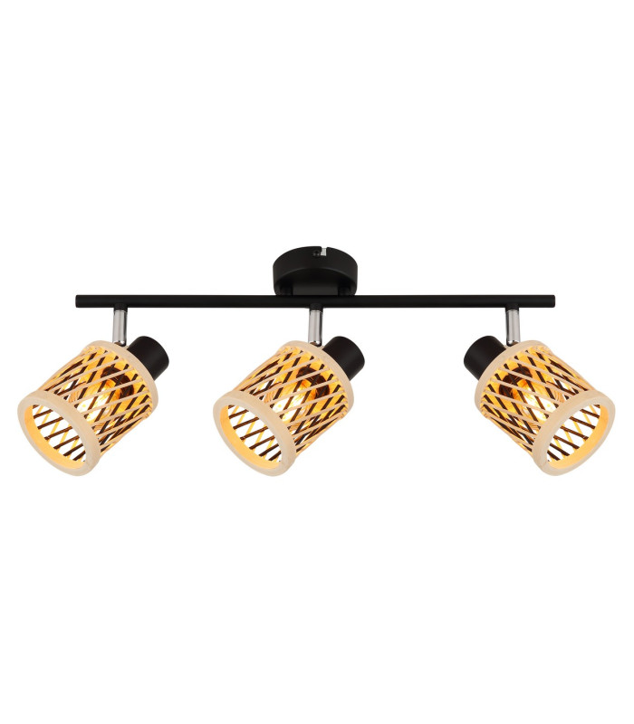 Mali Ceiling Spotlight Bar Matt Black 3x E14-3