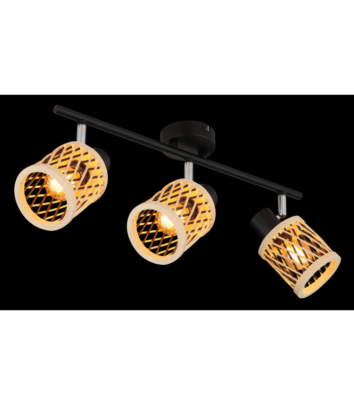 Mali Ceiling Spotlight Bar Matt Black 3x E14-5