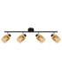 Mali Ceiling Spotlight Bar Matt Black 4x E14-3