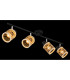 Mali Ceiling Spotlight Bar Matt Black 4x E14-5