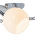Doxy Ceiling Spotlight Clusters Chrome White Glass Shade 3x E14 3000K-3