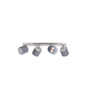 Atlanta Ceiling Spotlight Bar Nickel Matt 4x E14