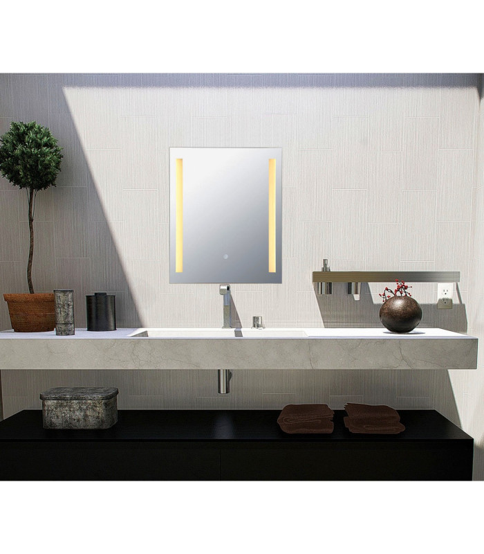 Rivas Illuminated Bathroom Mirror IP44 LED 3000K Touch Dimmer-4
