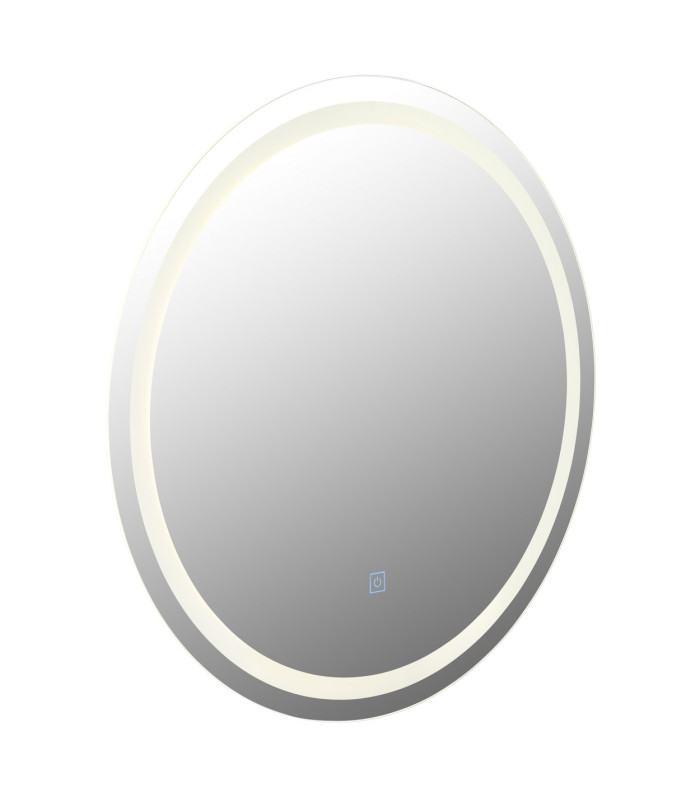 Rivas 55cm Illuminated Bathroom Mirror LED Dimmable 4000K Touch Dimmer-1