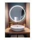 Rivas 55cm Illuminated Bathroom Mirror LED Dimmable 4000K Touch Dimmer-5