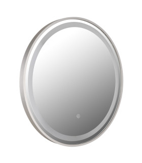 Rivas 50cm Illuminated Bathroom Mirror LED Dimmable 2700-6500K Touch Dimmer-2