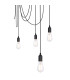 Oliver Cluster Pendant Ceiling Light Black 8x E27-3