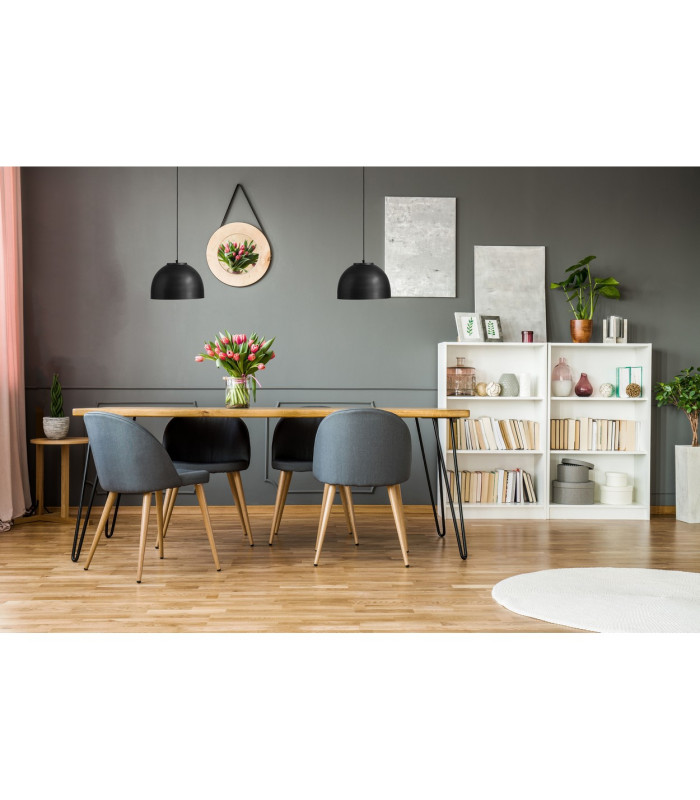 Hermi Dome Pendant Ceiling Light Matt Black 1x E27-2