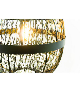 Hermi II 40cm Spherical Pendant Ceiling Light Matt Black 1x E27-2