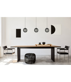 Hermi II 20cm Spherical Pendant Ceiling Light Matt Black 1x E27-2