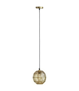 Hermi II 20cm Spherical Pendant Ceiling Light Antique Brass 1x E27-1
