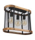Jeanie Multi Arm Semi Flush Ceiling Lamp Matt Black 3x E27-2