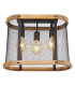 Jeanie Multi Arm Semi Flush Ceiling Lamp Matt Black 3x E27-3