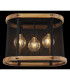 Jeanie Multi Arm Semi Flush Ceiling Lamp Matt Black 3x E27-5