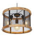 Jeanie Cylindrical Pendant Ceiling Light Matt Black 3x E27-3