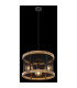 Jeanie Cylindrical Pendant Ceiling Light Matt Black 3x E27-4