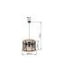 Jeanie Cylindrical Pendant Ceiling Light Matt Black 3x E27-9