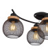 Pablo Multi Arm Semi Flush Ceiling Lamp Matt Black 4x E27-3