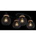 Pablo Multi Arm Semi Flush Ceiling Lamp Matt Black 4x E27-4
