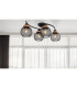 Pablo Multi Arm Semi Flush Ceiling Lamp Matt Black 4x E27-5