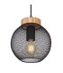 Pablo Wire Frame Pendant Ceiling Light Matt Black 1x E27-3