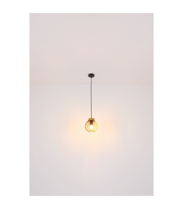 Pablo Wire Frame Pendant Ceiling Light Matt Black 1x E27-6