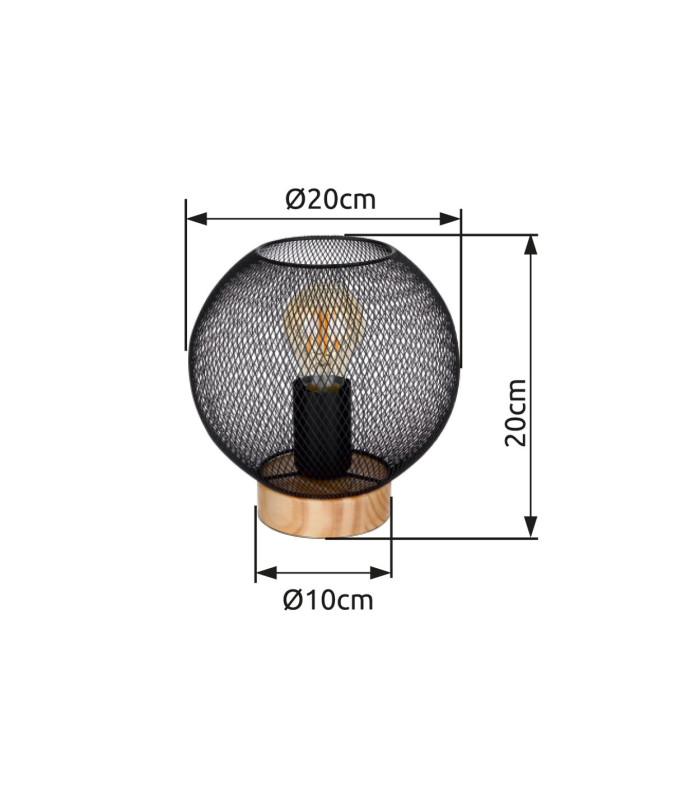 Pablo Table Lamp Brown 1x E27-7