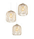 Dichti Cluster Pendant Ceiling Light Sand Colored Matt 3x E27-3