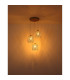 Dichti Cluster Pendant Ceiling Light Sand Colored Matt 3x E27-5
