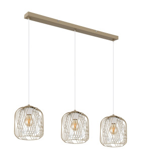 Dichti Bar Pendant Ceiling Light Sand Colored Matt 3x E27-2